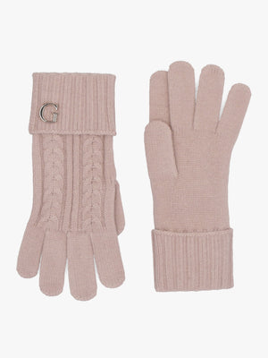 Pink Knitted G Logo Gloves