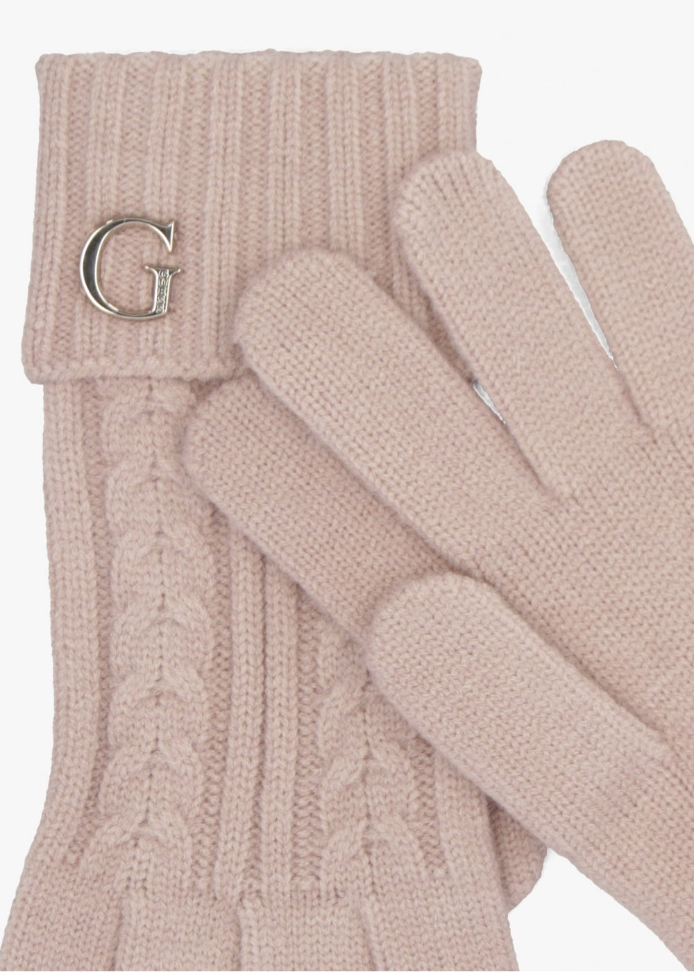 Pink Knitted G Logo Gloves