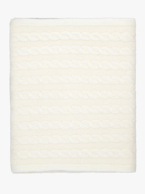 Cream Knitted G Logo Diamante Scarf