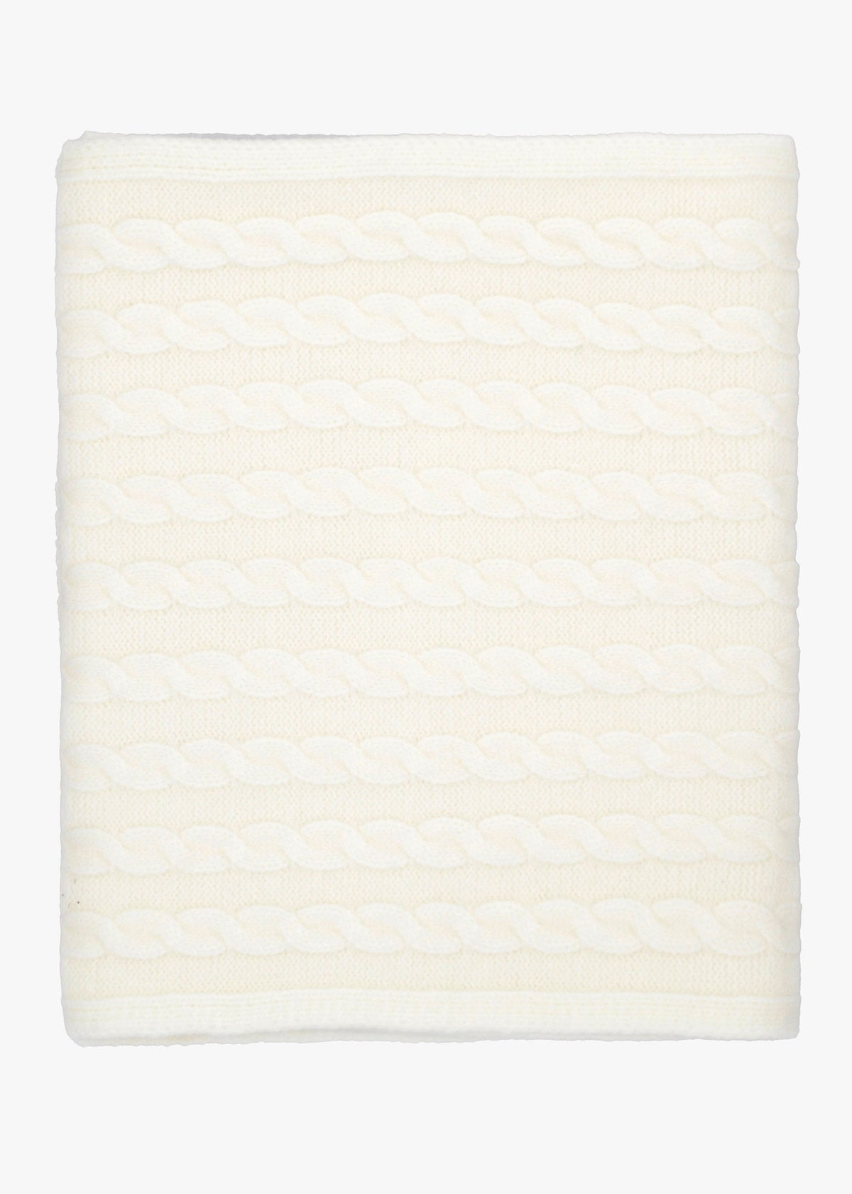 Cream Knitted G Logo Diamante Scarf