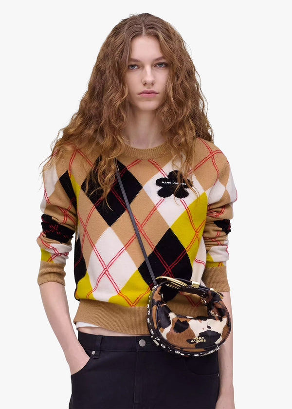 The Cow Haircalf Mocha Multi Party Bag