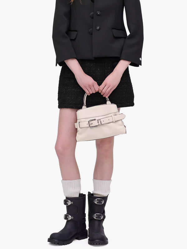 The Dakota Small Cloud White Satchel Bag