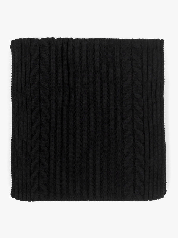 Black Knitted G Logo Scarf