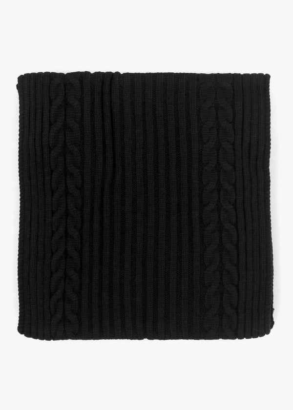 Black Knitted G Logo Scarf