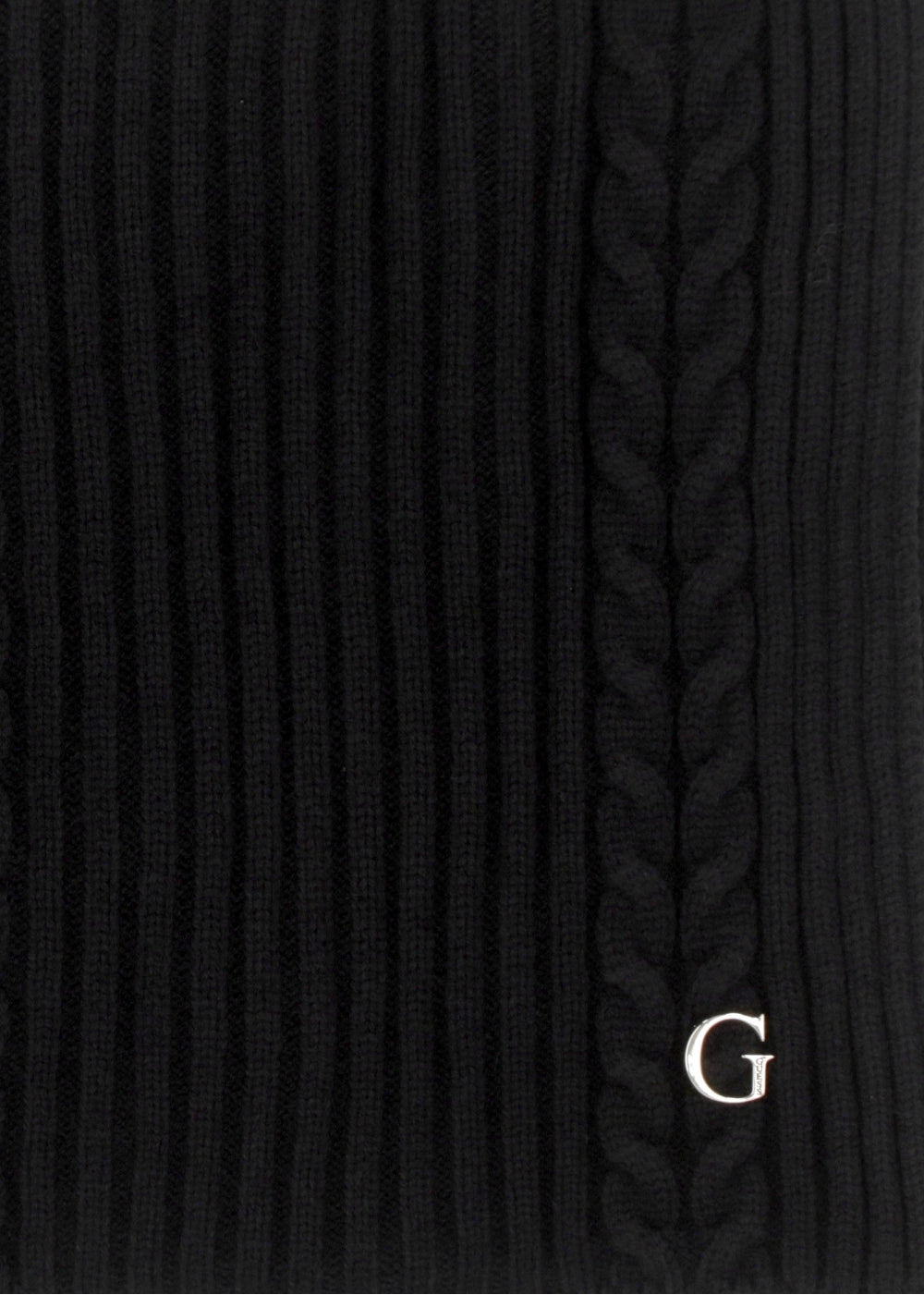Black Knitted G Logo Scarf
