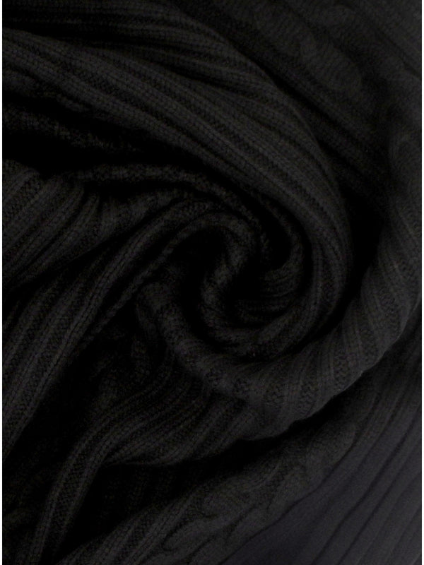 Black Knitted G Logo Scarf