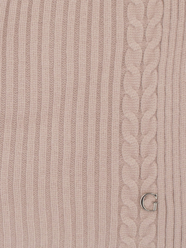 Pink Knitted G Logo Scarf