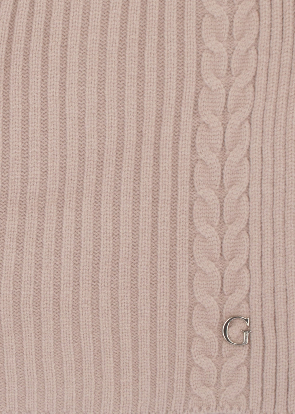 Pink Knitted G Logo Scarf