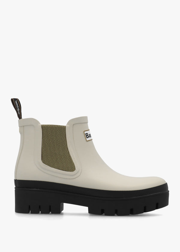 Halton Light Oak Bleached Olive Ankle Wellington Boots