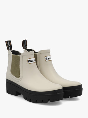 Halton Light Oak Bleached Olive Ankle Wellington Boots