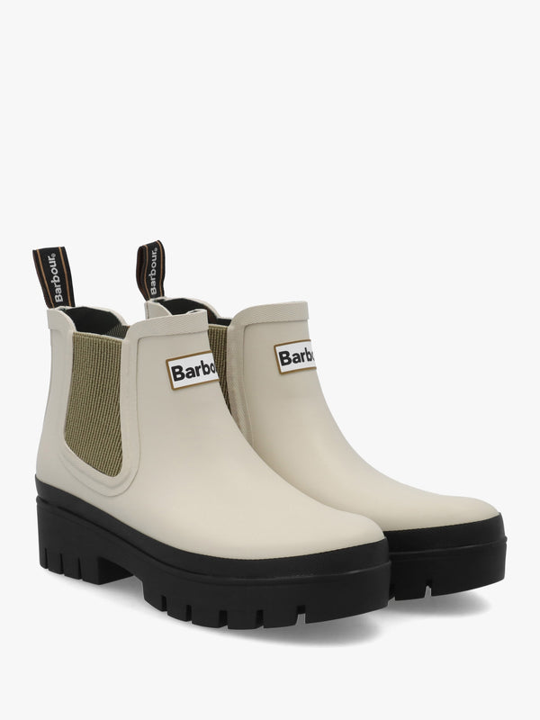 Halton Light Oak Bleached Olive Ankle Wellington Boots
