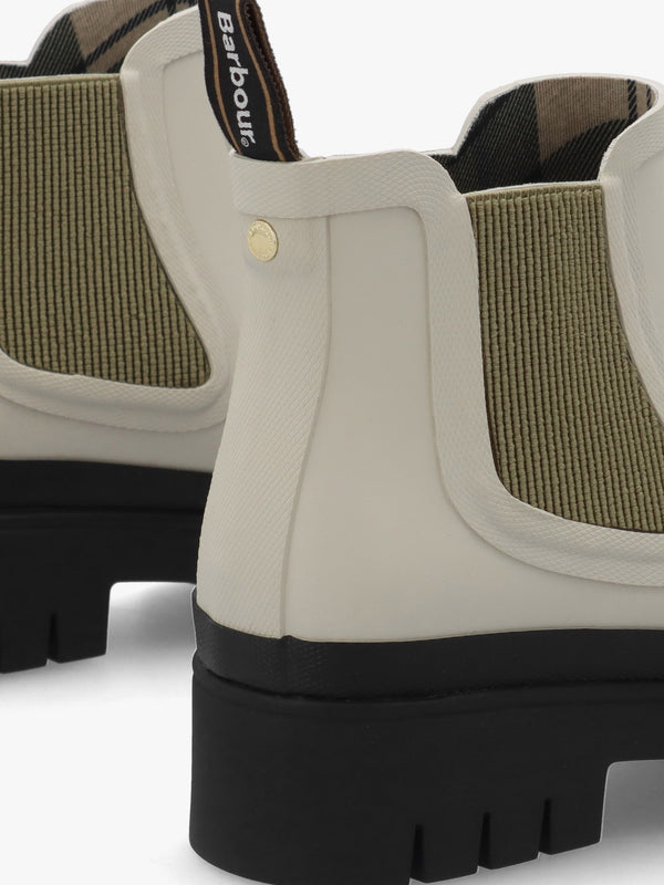 Halton Light Oak Bleached Olive Ankle Wellington Boots