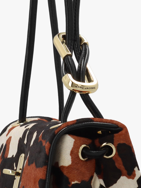 The Cow Haircalf Mini Dual Mocha Multi Shoulder Bag