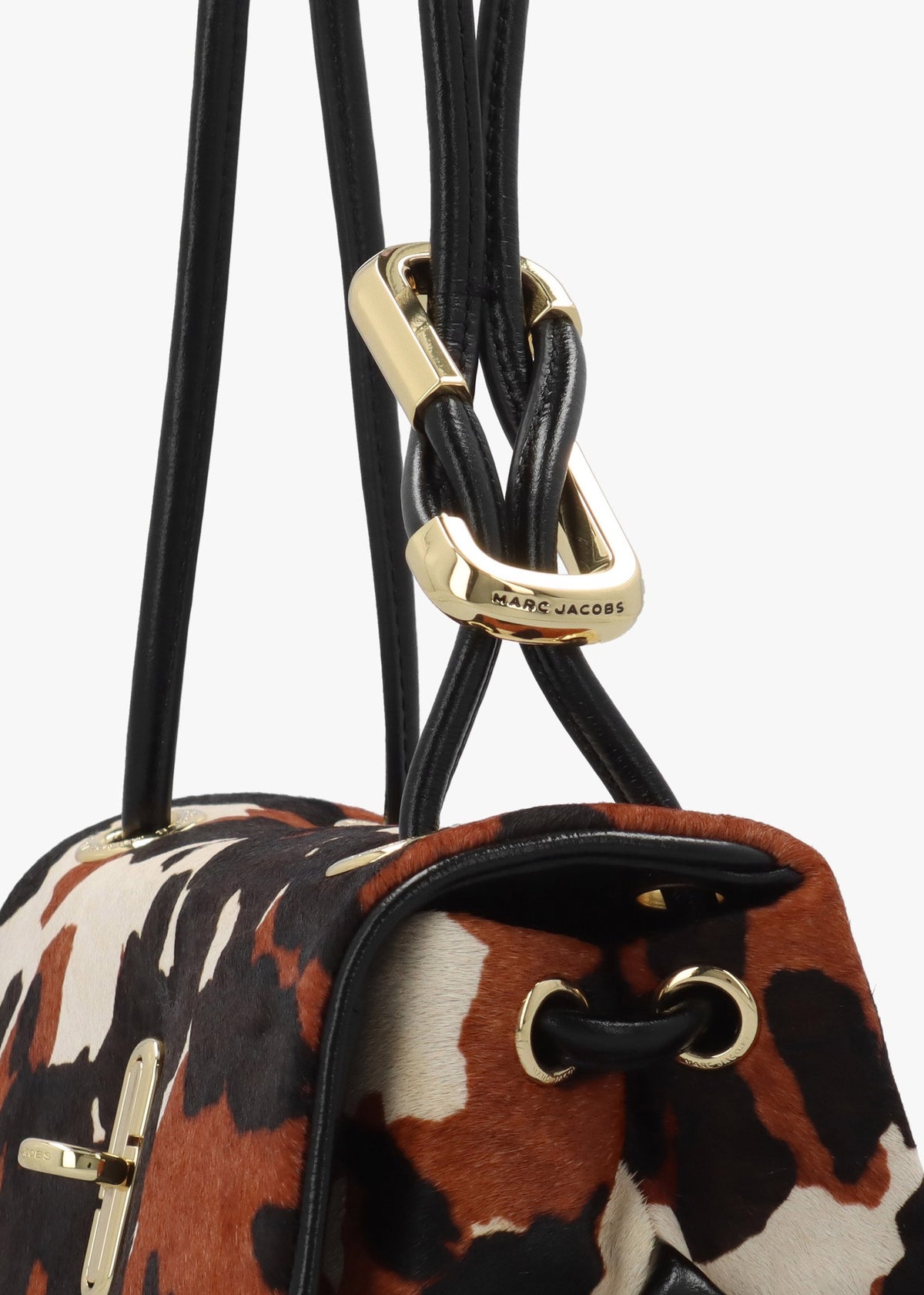 The Cow Haircalf Mini Dual Mocha Multi Shoulder Bag