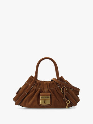 The Suede Cristina Small Copper Satchel Bag
