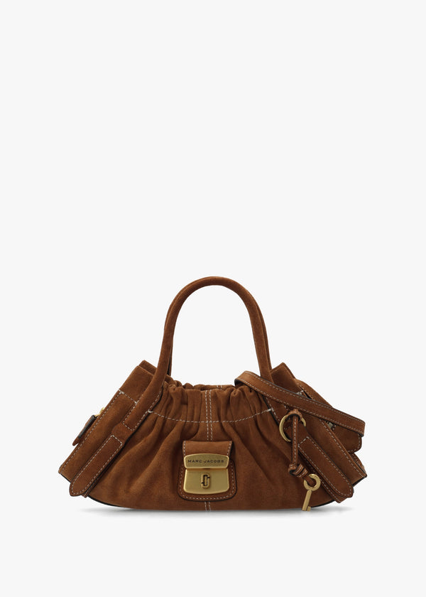 The Suede Cristina Small Copper Satchel Bag