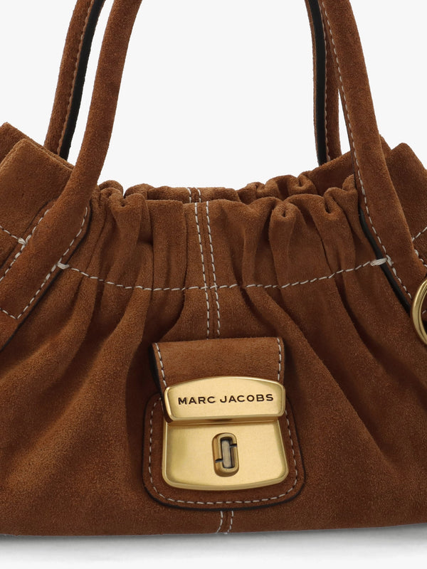 The Suede Cristina Small Copper Satchel Bag