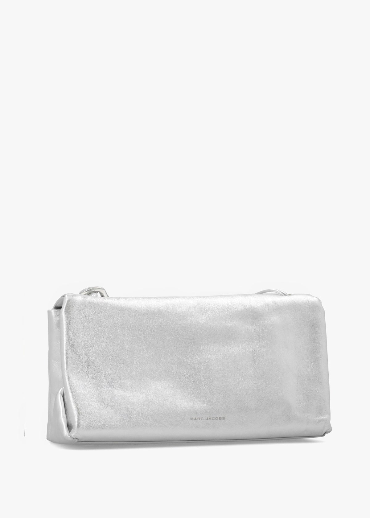 The Metallic Large Dual Silver Shoulder Bag