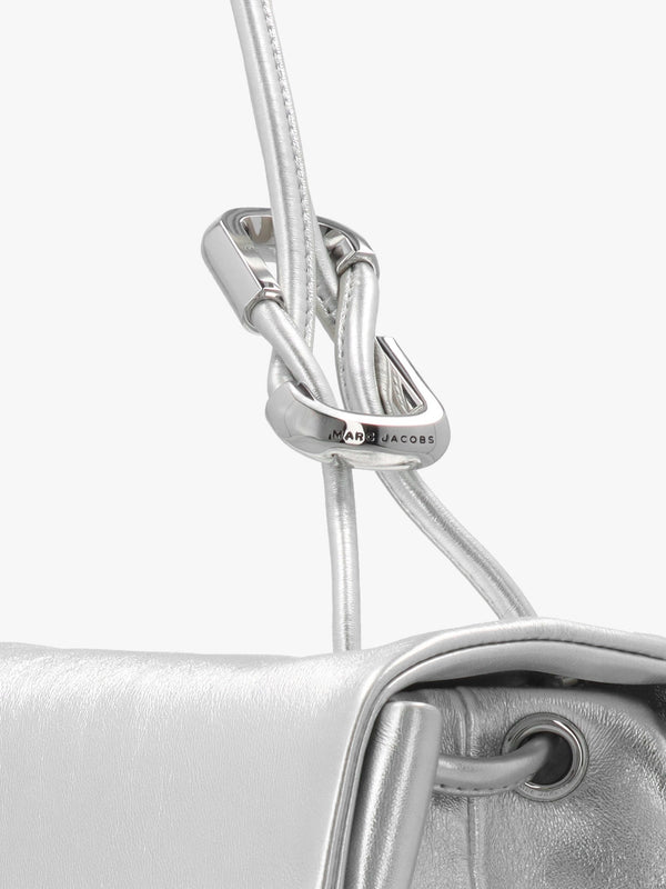 The Metallic Large Dual Silver Shoulder Bag