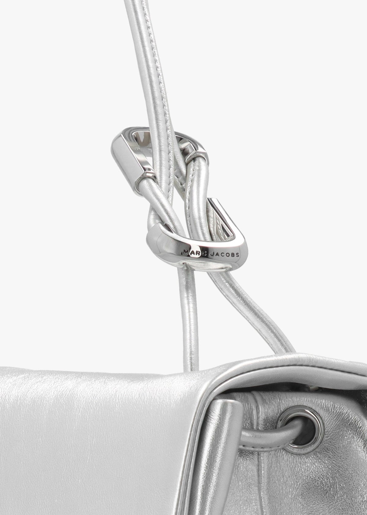 The Metallic Large Dual Silver Shoulder Bag