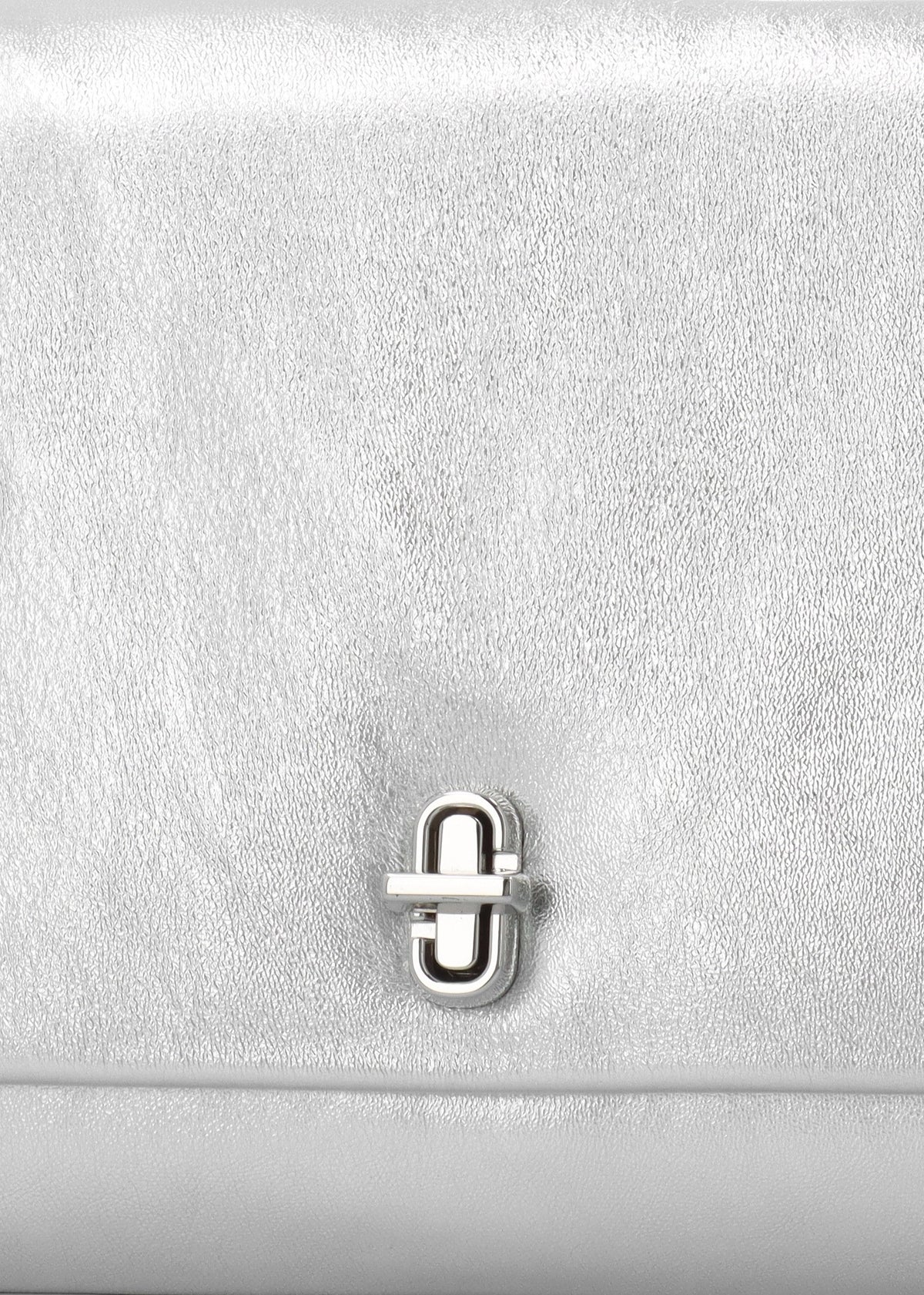 The Metallic Large Dual Silver Shoulder Bag