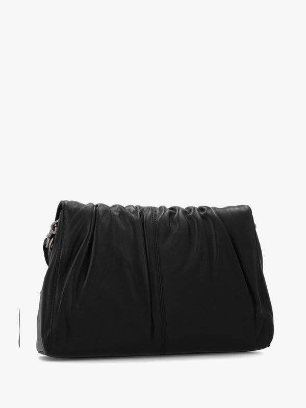 The Cristina Black Leather Messenger Bag