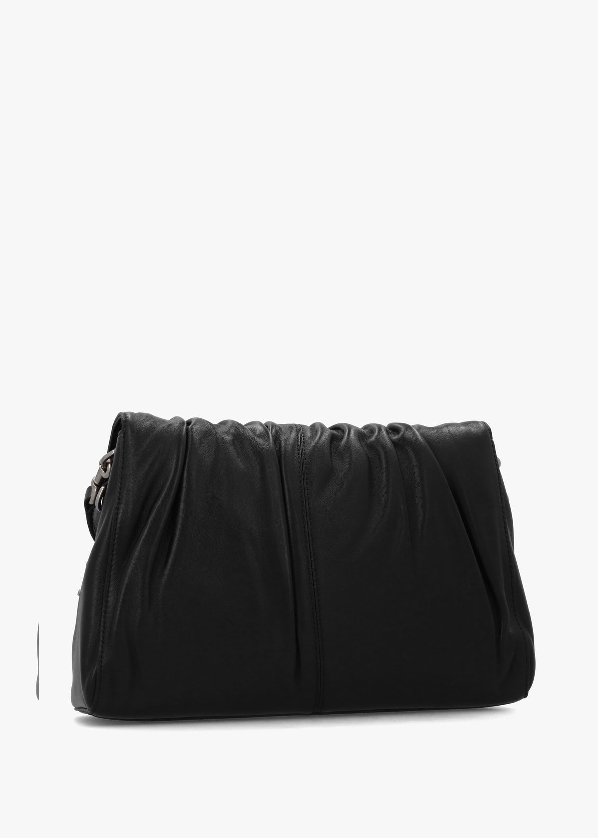 The Cristina Black Leather Messenger Bag