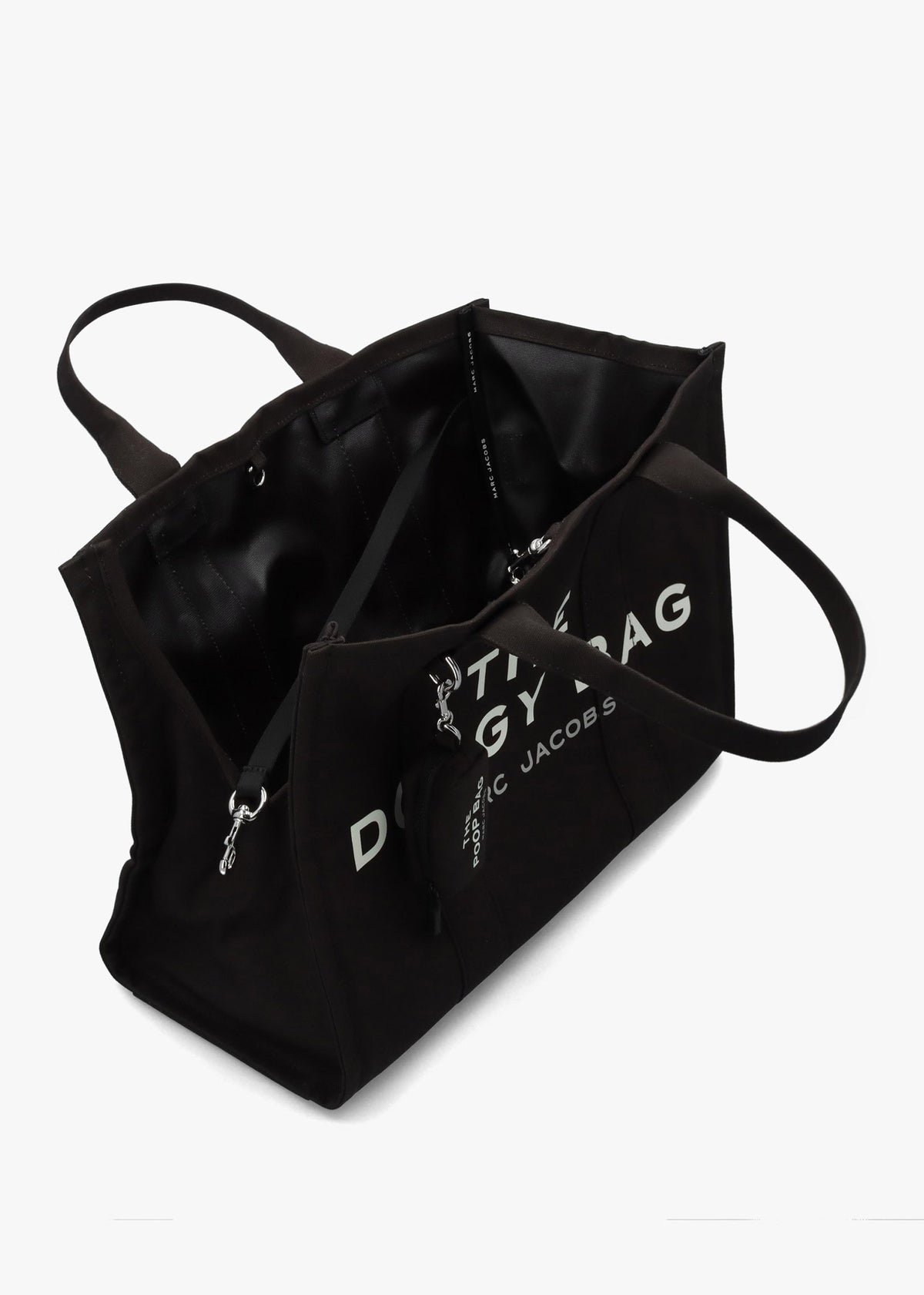The Large Black Cotton Doggy Tote Bag