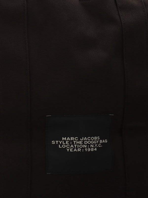 The Large Black Cotton Doggy Tote Bag