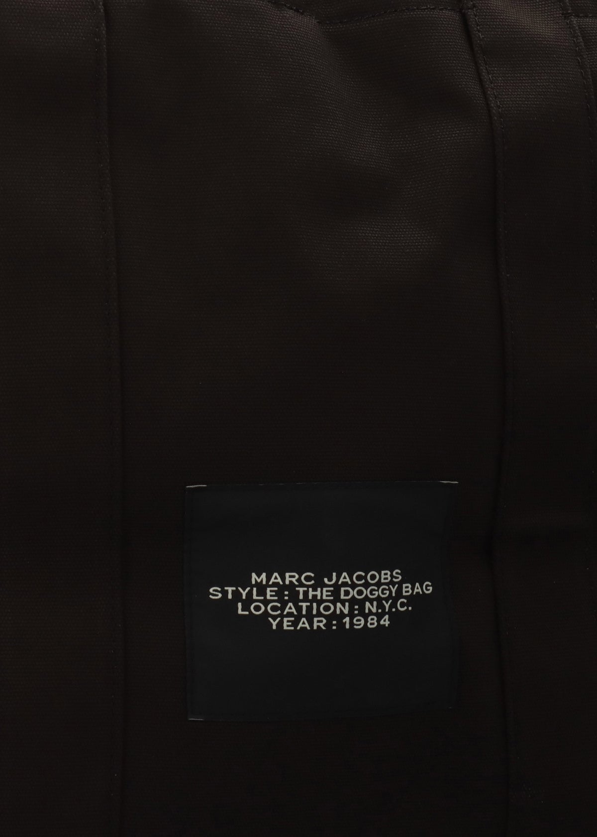 The Large Black Cotton Doggy Tote Bag