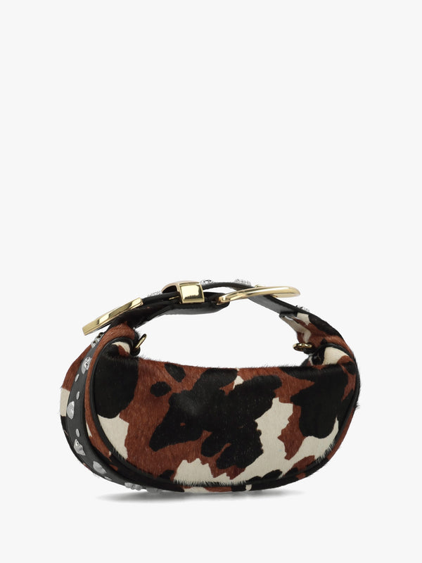 The Cow Haircalf Mocha Multi Party Bag