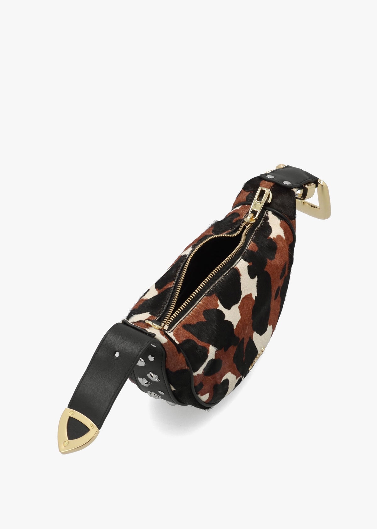 The Cow Haircalf Mocha Multi Party Bag