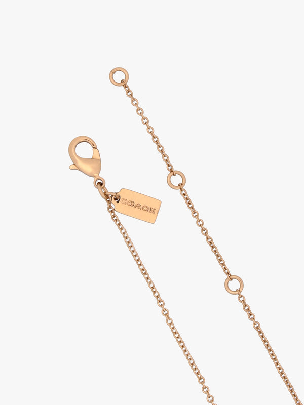 Signature Enamel Gold Chain Necklace