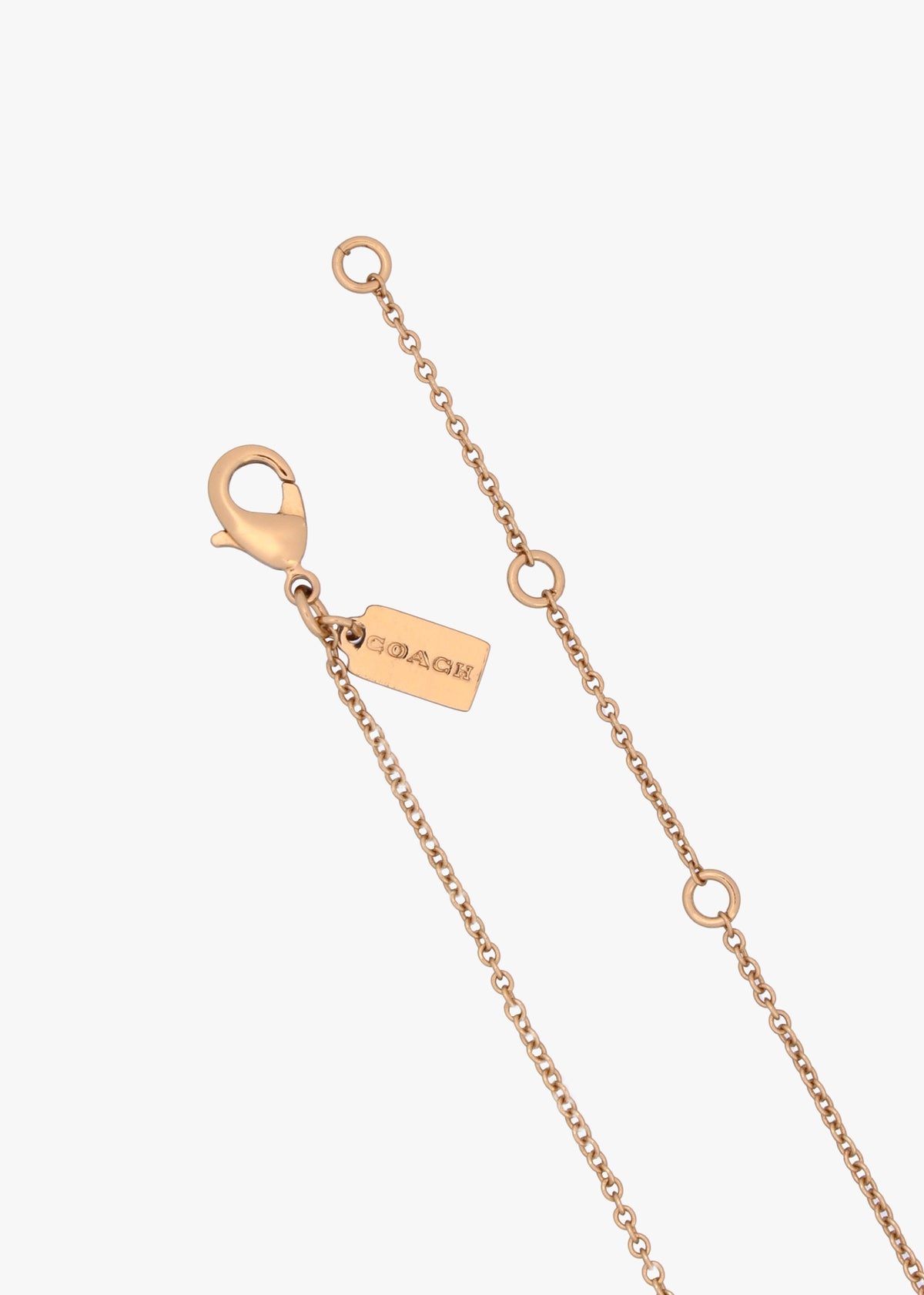 Signature Enamel Gold Chain Necklace
