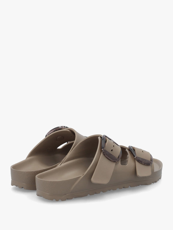 Arizona Big Buckle EVA Gray Taupe Two Bar Mules
