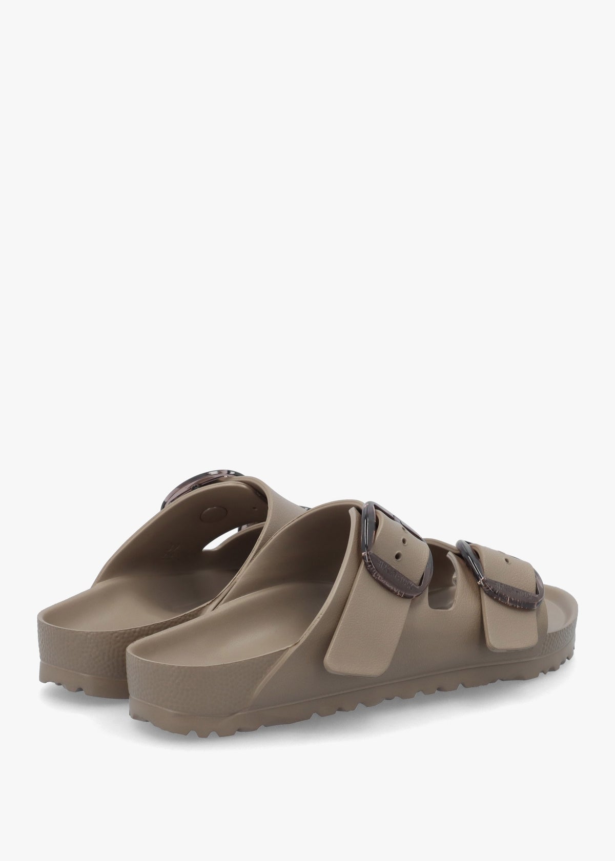 Arizona Big Buckle EVA Gray Taupe Two Bar Mules