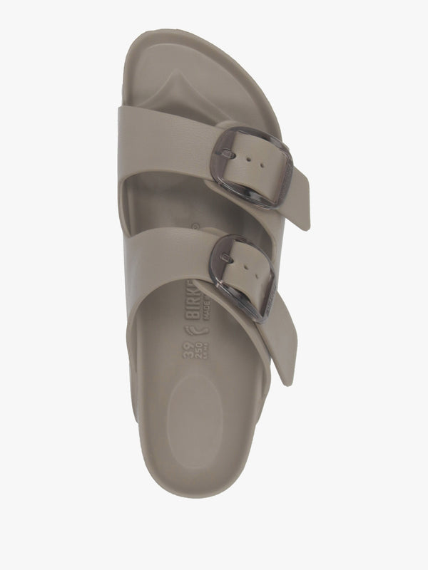 Arizona Big Buckle EVA Gray Taupe Two Bar Mules
