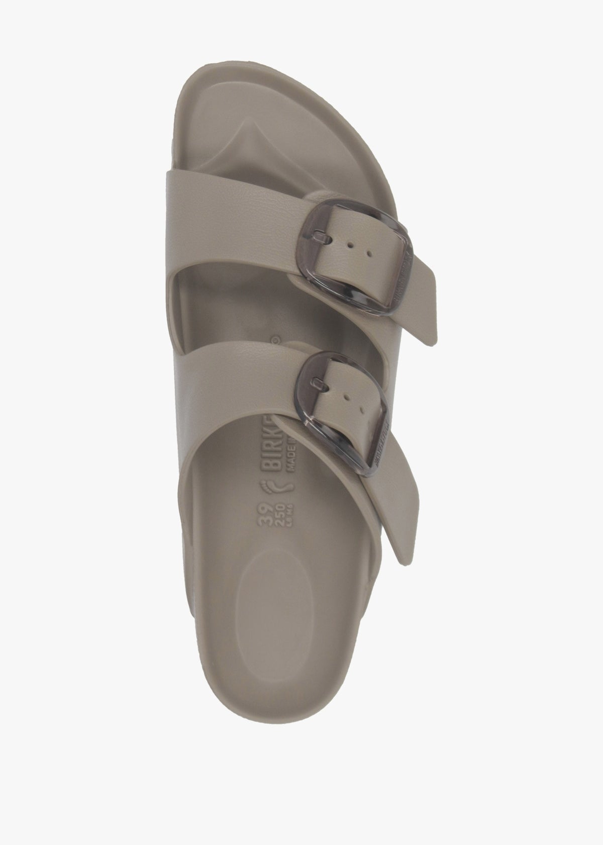 Arizona Big Buckle EVA Gray Taupe Two Bar Mules