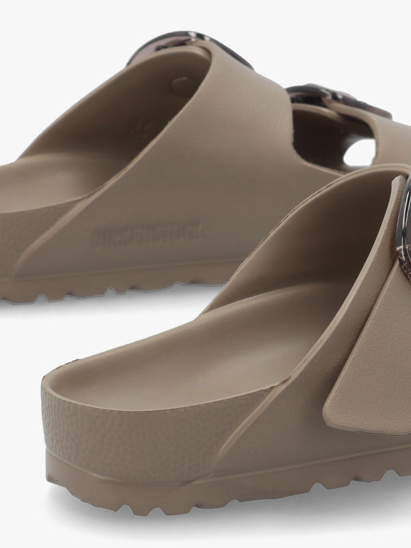 Arizona Big Buckle EVA Gray Taupe Two Bar Mules