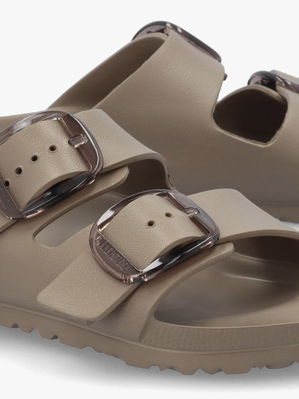 Arizona Big Buckle EVA Gray Taupe Two Bar Mules