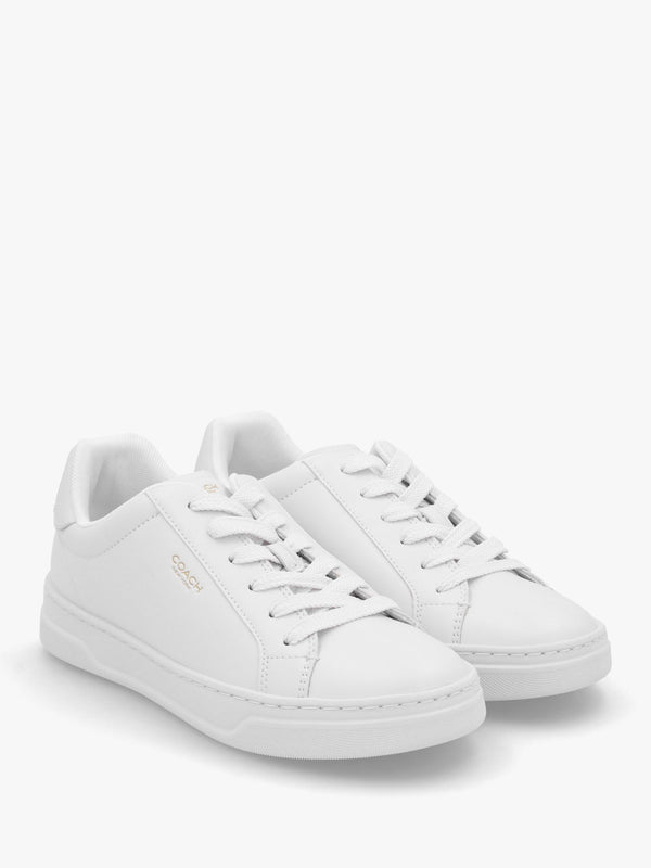 High Line Optic White Leather Trainers