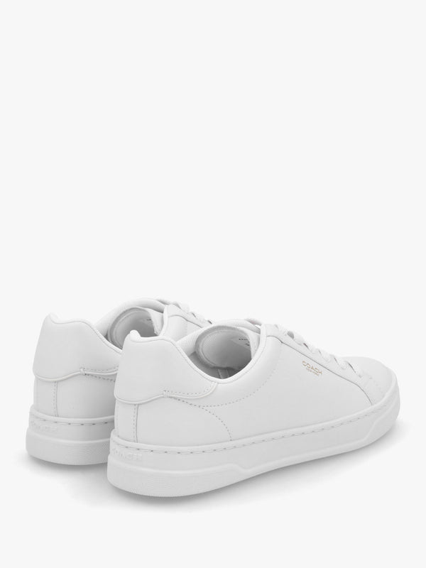 High Line Optic White Leather Trainers