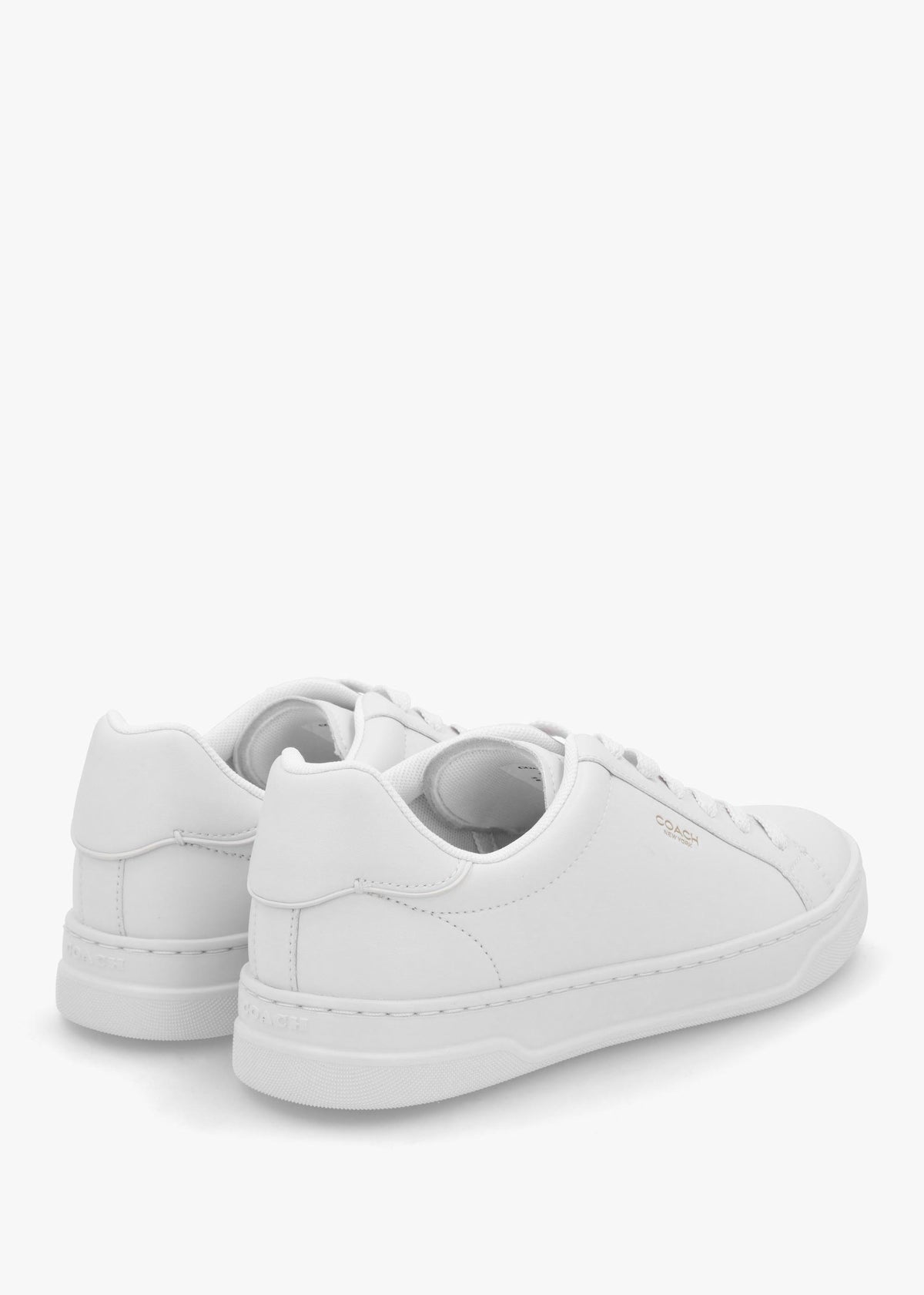 High Line Optic White Leather Trainers