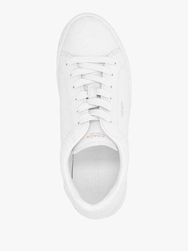 High Line Optic White Leather Trainers