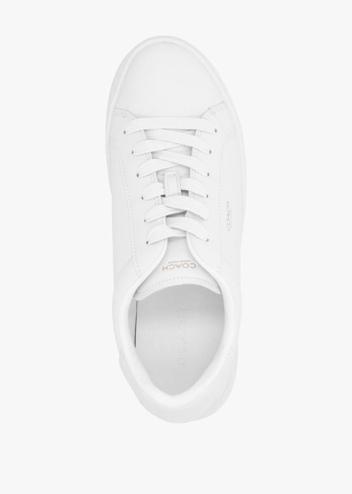 High Line Optic White Leather Trainers