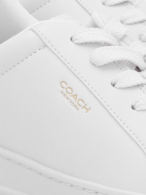 High Line Optic White Leather Trainers