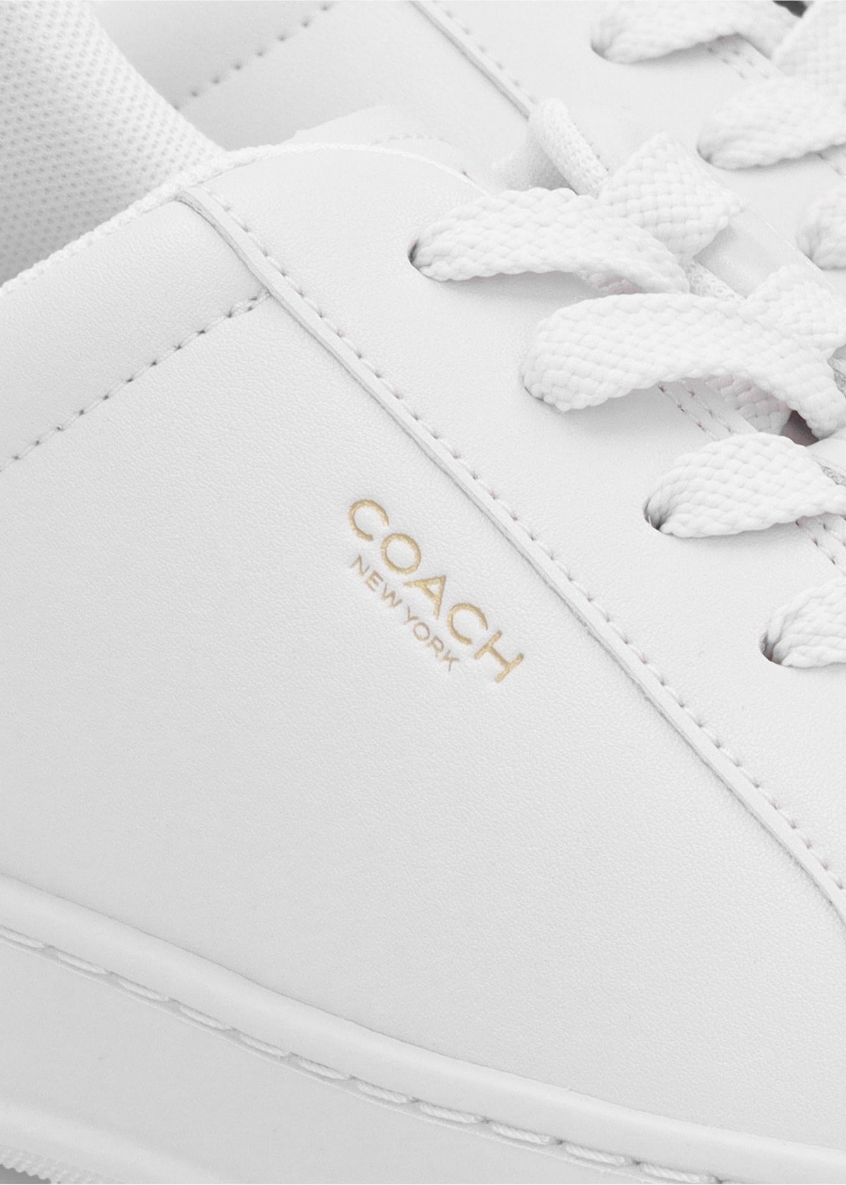 High Line Optic White Leather Trainers
