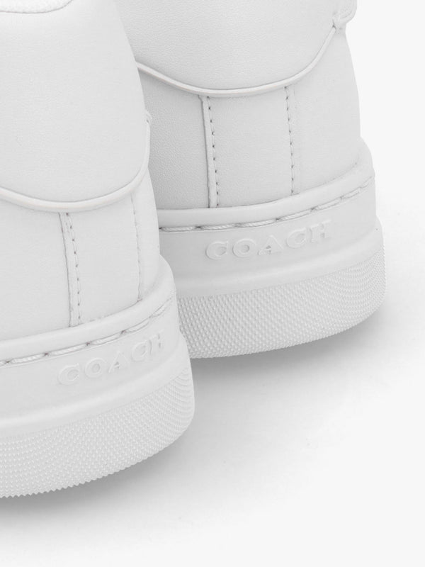 High Line Optic White Leather Trainers