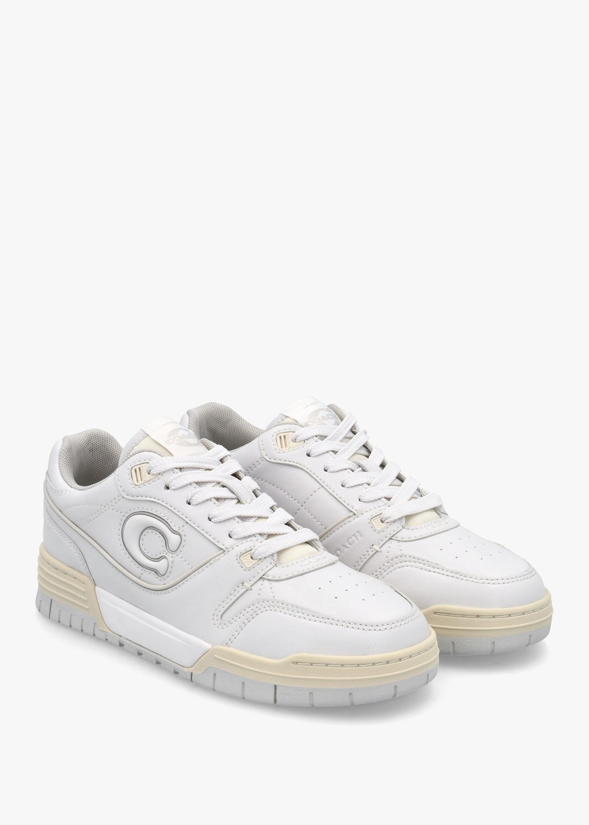 Soho Optic White Leather Trainers