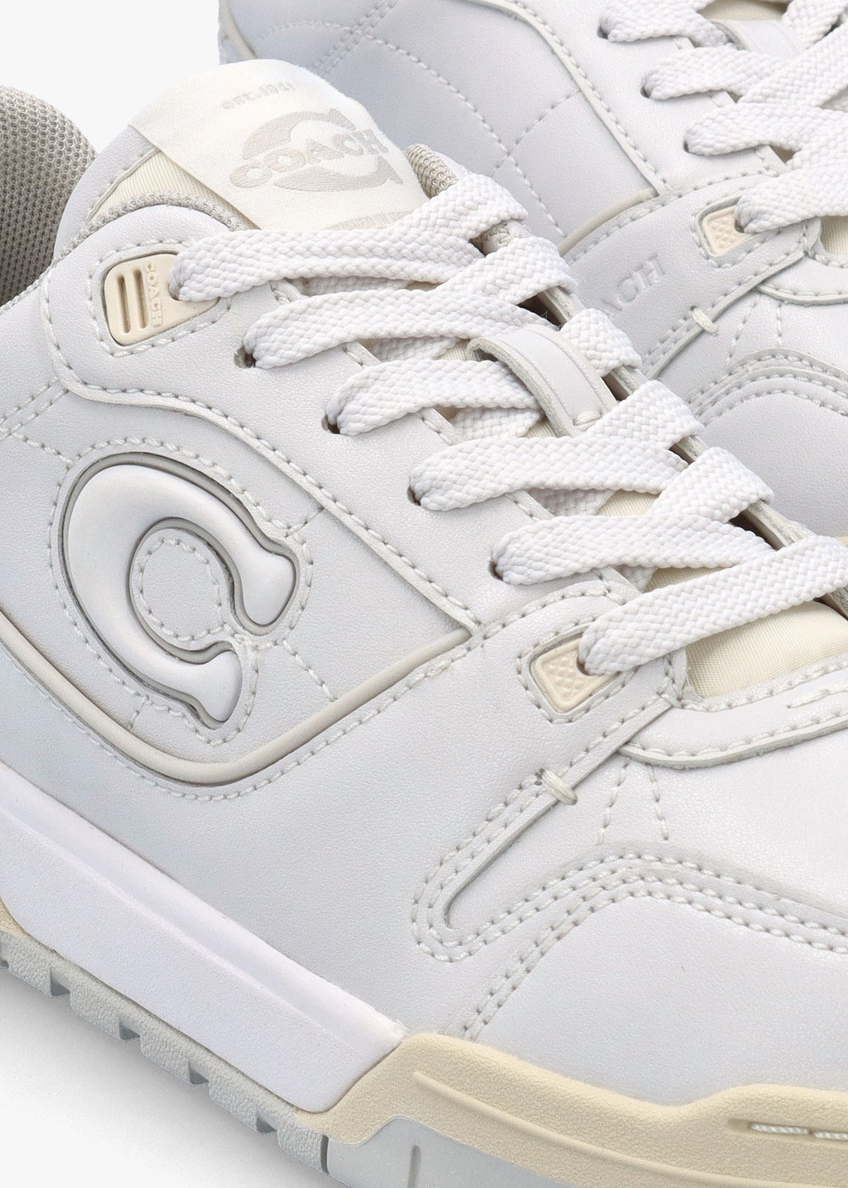 Soho Optic White Leather Trainers